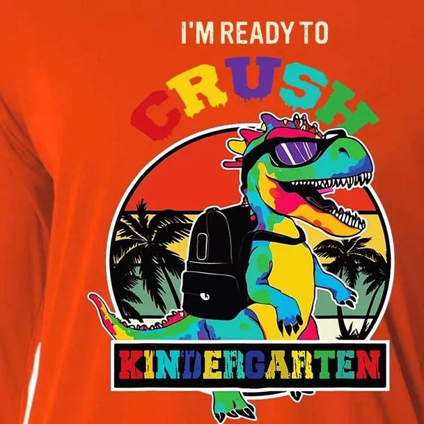 Im Ready To Crush Kindergarten Dinosaur Back To School Cooling Performance Long Sleeve Crew