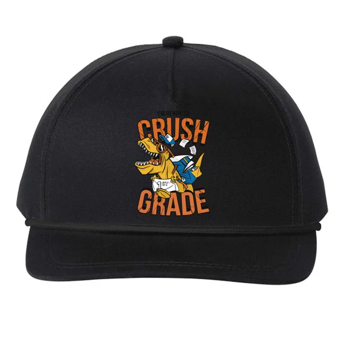 I'm Ready To Crush 1st Grade Dinosaur Snapback Five-Panel Rope Hat