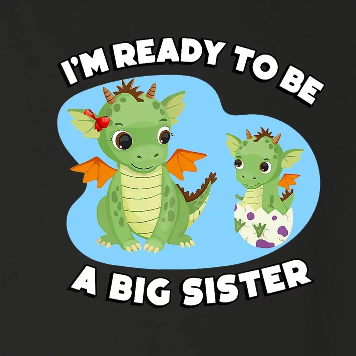 I'm Ready To Be A Big Sister Cute Dragon Siblings Toddler Long Sleeve Shirt