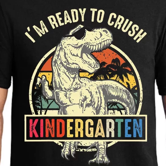 I'm Ready To Crush Kindergarten Dinosaur Back To School Pajama Set