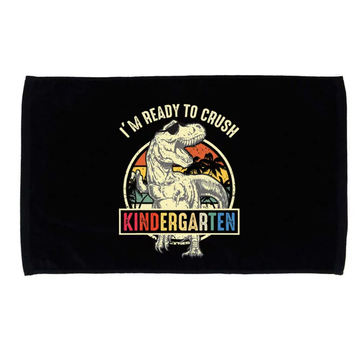 I'm Ready To Crush Kindergarten Dinosaur Back To School Microfiber Hand Towel