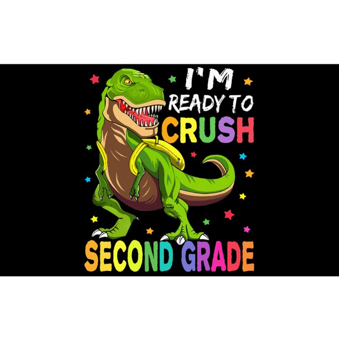 I'm Ready To Crush 2nd Grade Dinosaur Back To School Bumper Sticker