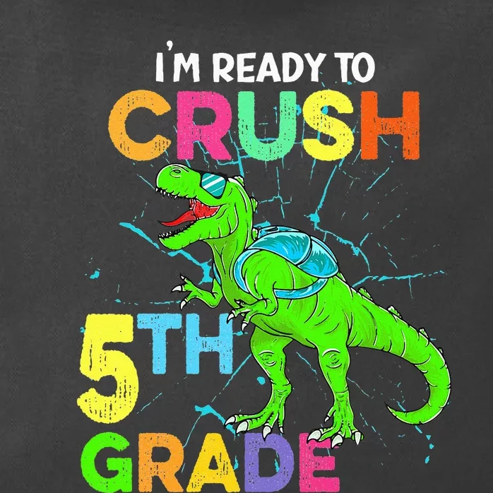 I'm Ready To Crush 5th Grade Dinosaur Back To School Zip Tote Bag