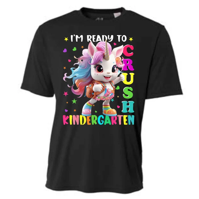 Im Ready To Crush Kindergarten Unicorn Back To School Cooling Performance Crew T-Shirt