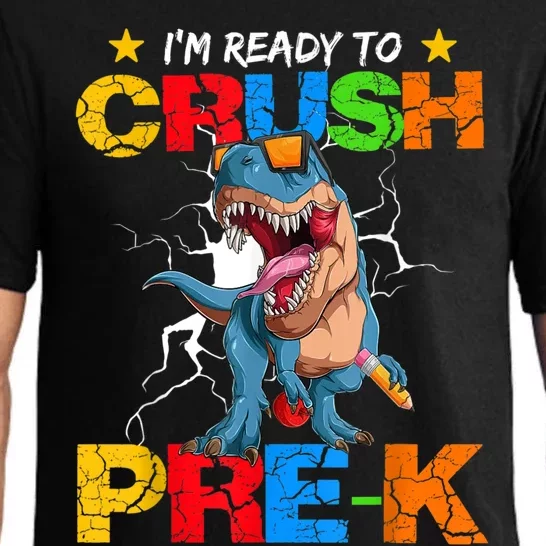 Im Ready To Crush Prek Dinosaur Back To School Pajama Set