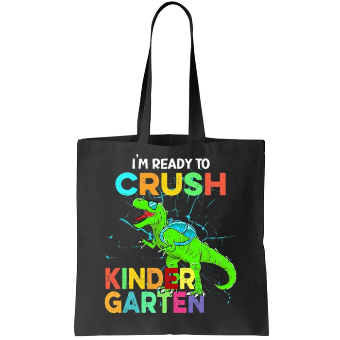 I'm Ready To Crush Kindergarten Dinosaur Back To School Tote Bag