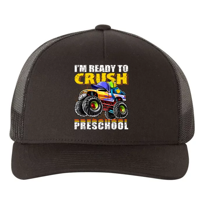 IM Ready To Crush Preschool Monster Truck Backpack Back To School Yupoong Adult 5-Panel Trucker Hat