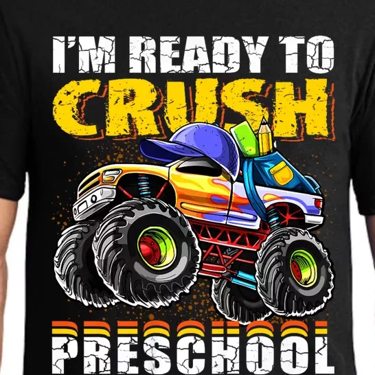 IM Ready To Crush Preschool Monster Truck Backpack Back To School Pajama Set