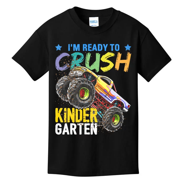 Im Ready To Crush Kindergarten Monster Truck Back To School Kids T-Shirt