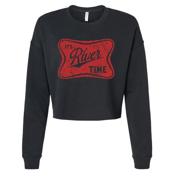 ItS River Time River Vibes Cropped Pullover Crew