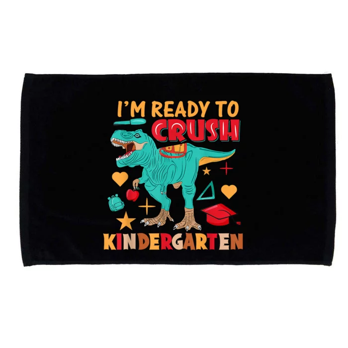 Im Ready To Crush Kindergarten Dinosaur Back To School Microfiber Hand Towel