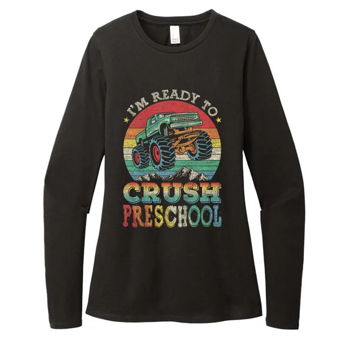 Im Ready To Crush PreSchool Monster Truck Kids Gift Womens CVC Long Sleeve Shirt