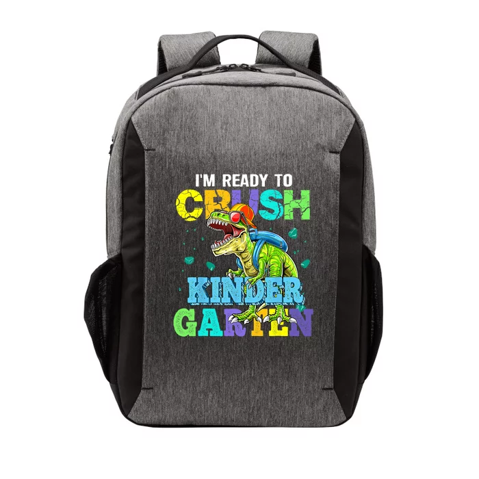 Im Ready To Crush Kindergarten Dinosaur Back To School Kids Dinosaur Lover Vector Backpack