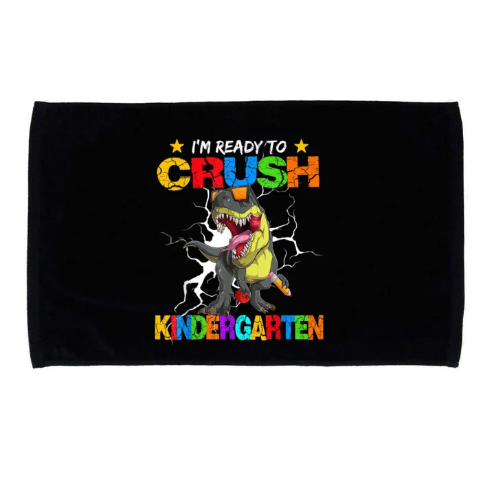 Im Ready To Crush Kindergarten Dinosaur Back To School Microfiber Hand Towel