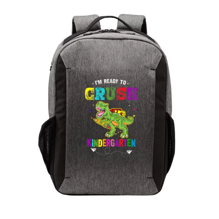 Im Ready To Crush Kindergarten TRex Dinosaur Back To School Vector Backpack