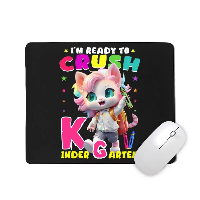 Im Ready To Crush Kindergarten Unicorn Back To School Girls Mousepad