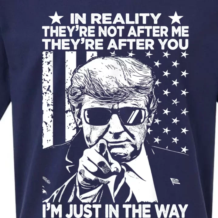 In Reality Theyre Not After Me Theyre After You Trump Tee Sueded Cloud Jersey T-Shirt