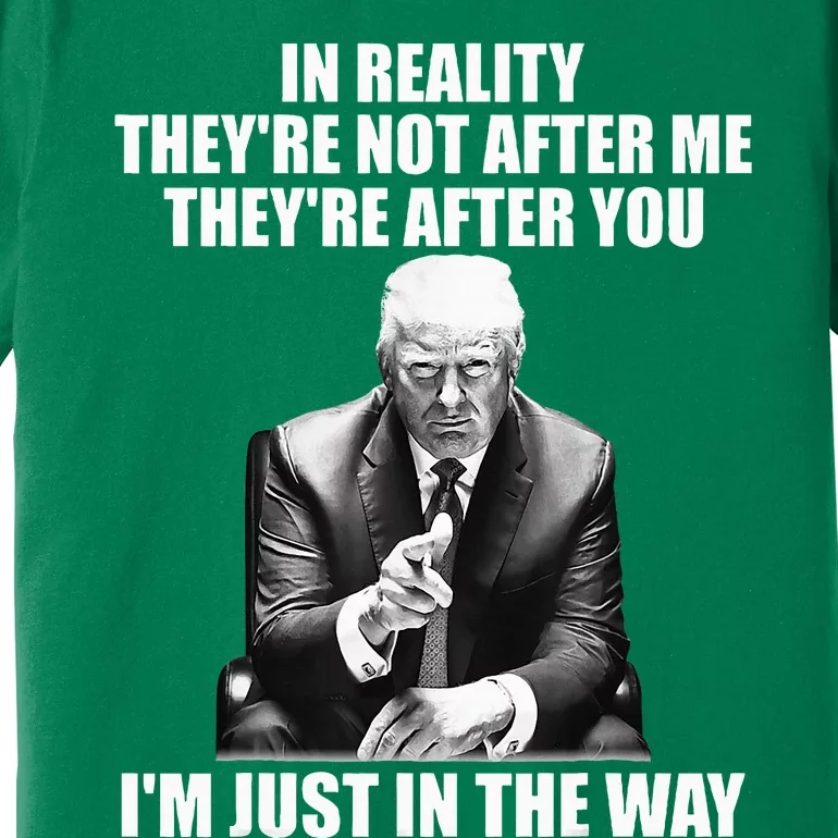 In Reality Theyre Not After Me Theyre After You Premium T-Shirt