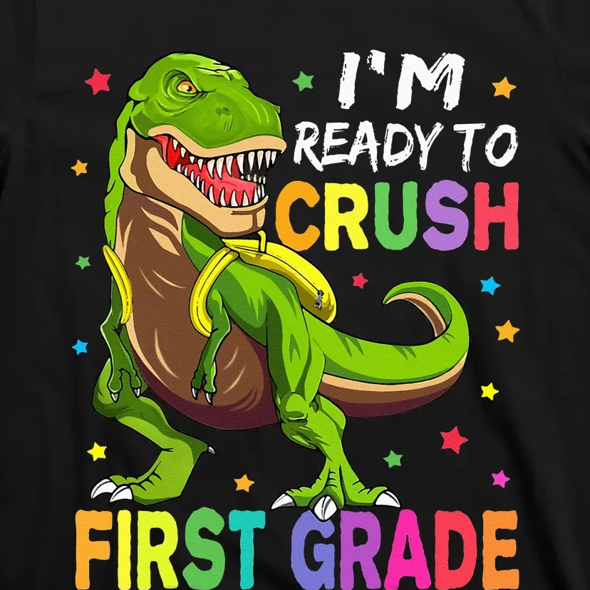 I'm Ready To Crush 1st Grade Dinosaur Back To School T-Shirt