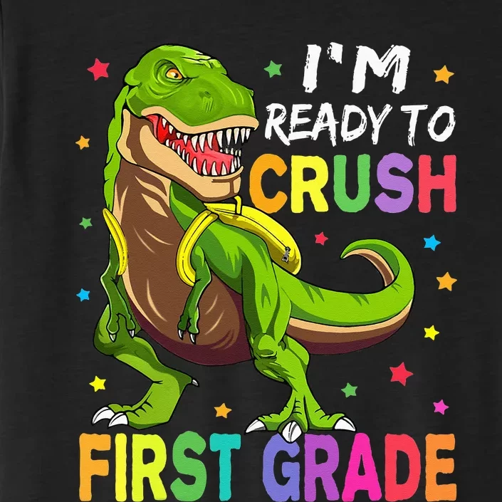 I'm Ready To Crush 1st Grade Dinosaur Back To School ChromaSoft Performance T-Shirt