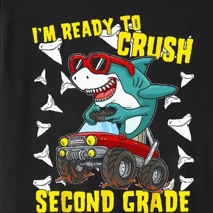 Im Ready To Crush Second Grade Shark Back To School ChromaSoft Performance T-Shirt