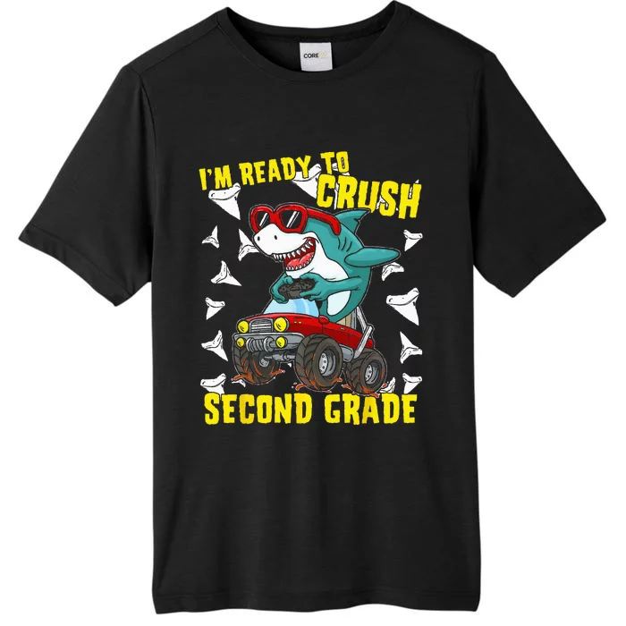 Im Ready To Crush Second Grade Shark Back To School ChromaSoft Performance T-Shirt