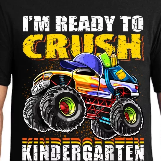 Im Ready To Crush Kindergarten Monster Truck Backpack Back To School Pajama Set