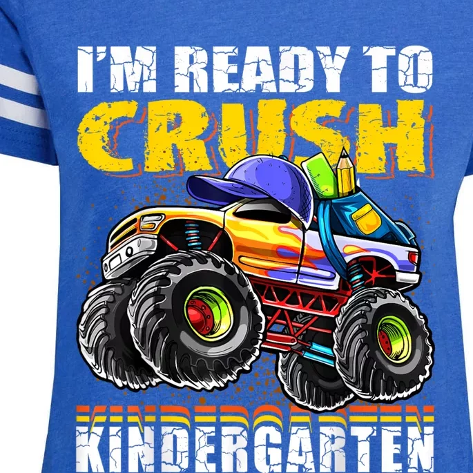 Im Ready To Crush Kindergarten Monster Truck Backpack Back To School Enza Ladies Jersey Football T-Shirt