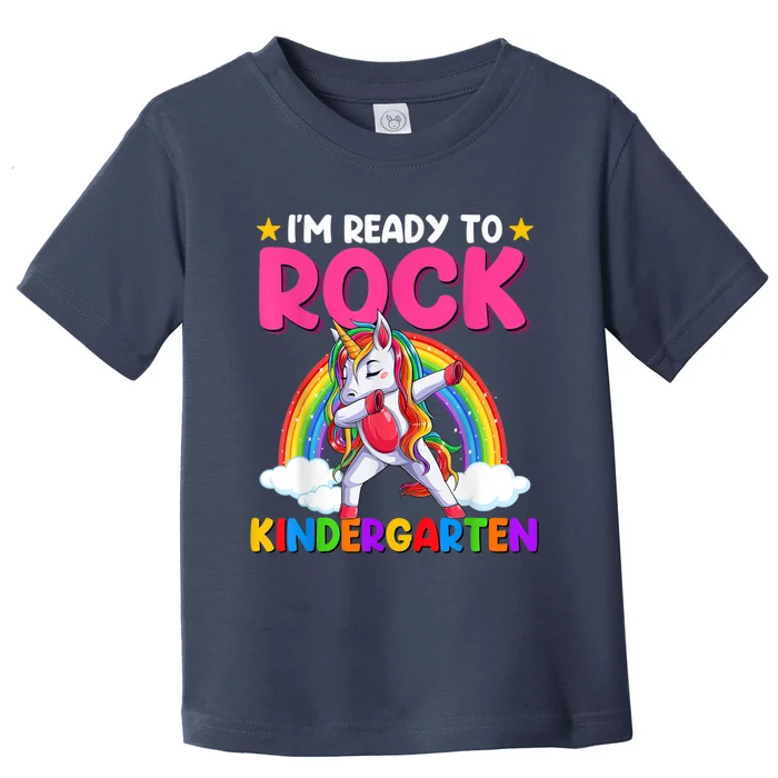 Im Ready To Rock Kindergarten Unicorn Back To School Toddler T-Shirt