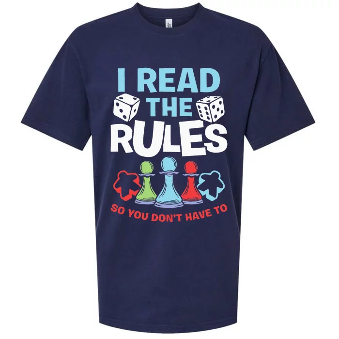 I Read The Rules Board Dice Chess Board Gaming Board Gamers Sueded Cloud Jersey T-Shirt