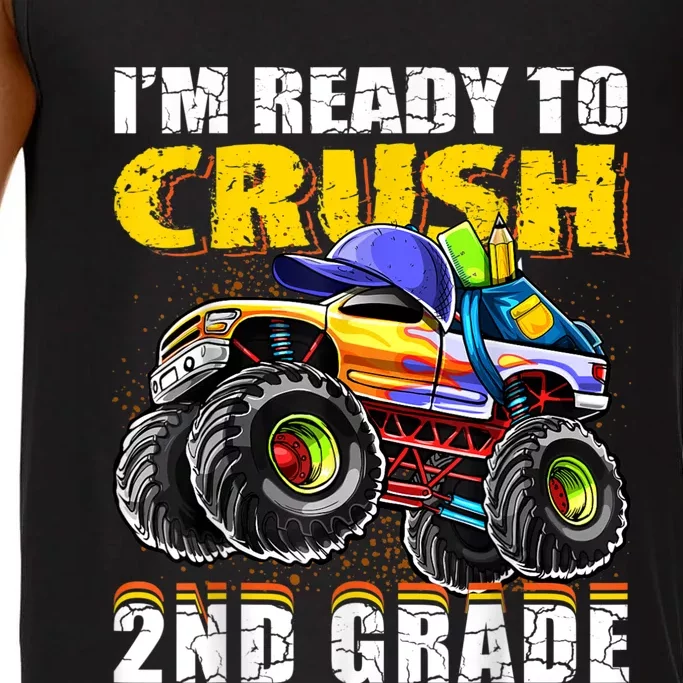 Im Ready To Crush 2nd Grade Monster Truck Backpack Back To School Comfort Colors® Tank Top