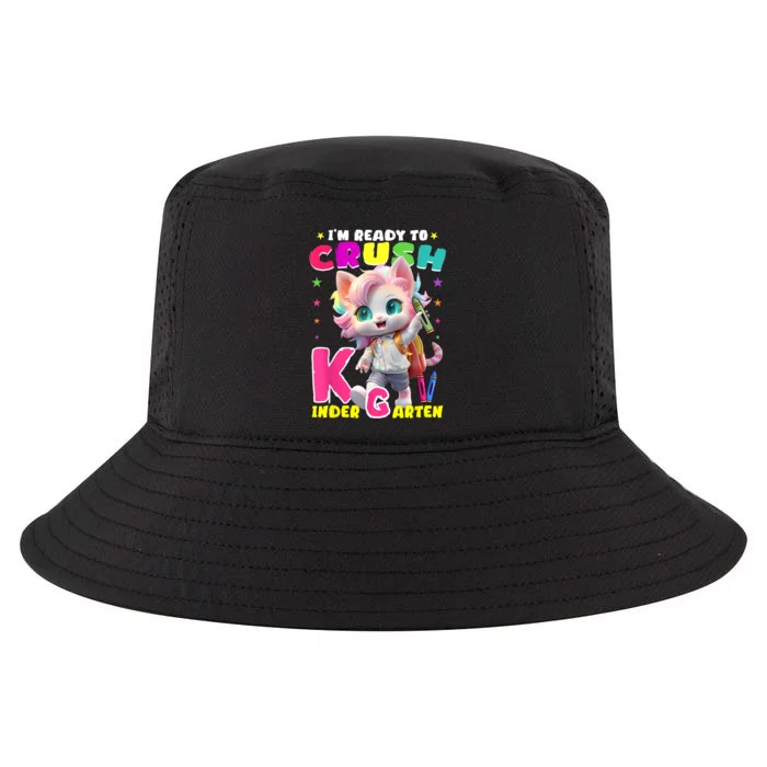 Im Ready To Crush Kindergarten Unicorn Back To School Girls Cool Comfort Performance Bucket Hat