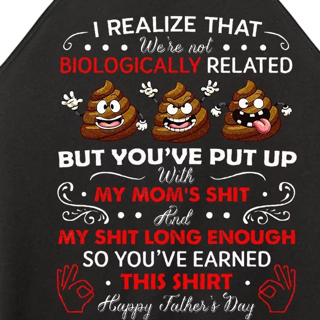 I Realize That Were Not Biologically Related Funny Stepdad Women’s Perfect Tri Rocker Tank