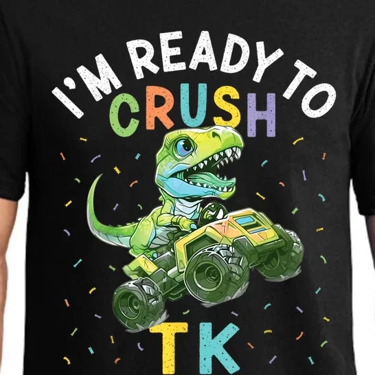 Im Ready To Crush TK Dinosaur Back To School TK Funny Pajama Set