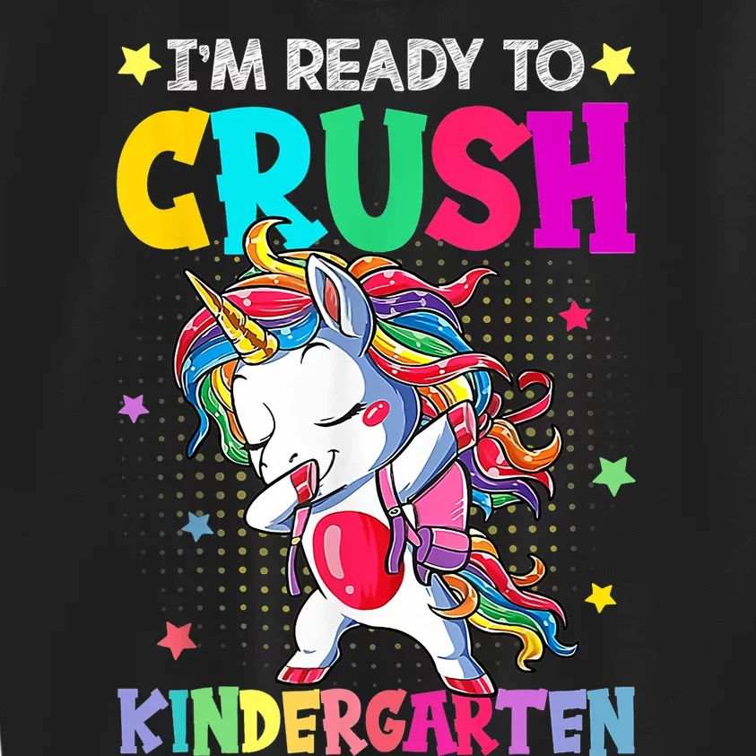 Im Ready To Crush Kindergarten Happy First Day Of School Kids Sweatshirt