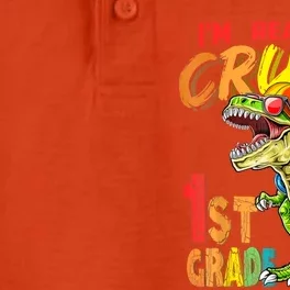 Im Ready To Crush 1St Grade T Rex Dinosaur Back To School Gift Dry Zone Grid Performance Polo