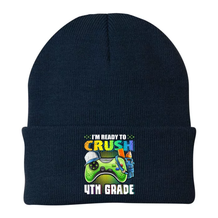 Im Ready To Crush 4th Grade Back To School Video Game Boy Knit Cap Winter Beanie