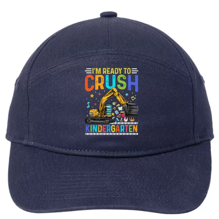 Im Ready To Crush Kindergarten Team Kindergarten Teacher Gift 7-Panel Snapback Hat