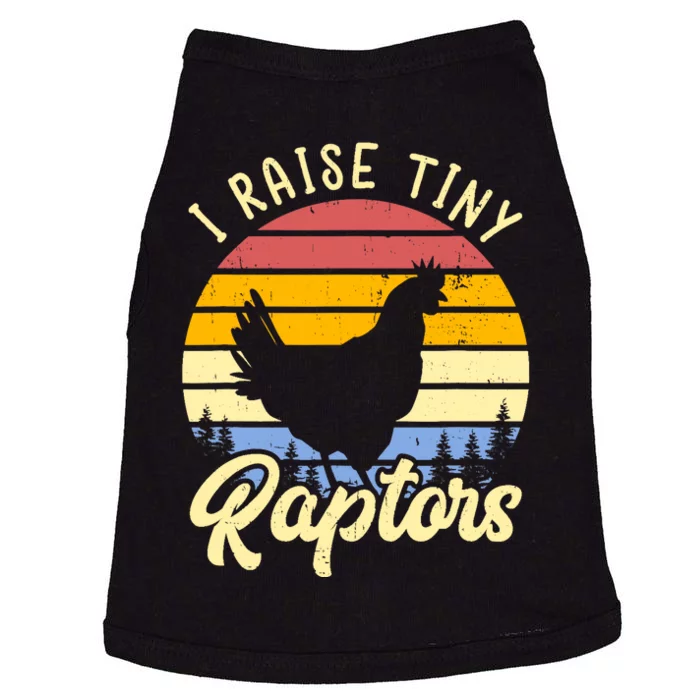 I Raise Tiny Raptors Vintage Chicken Mom Hen Doggie Tank