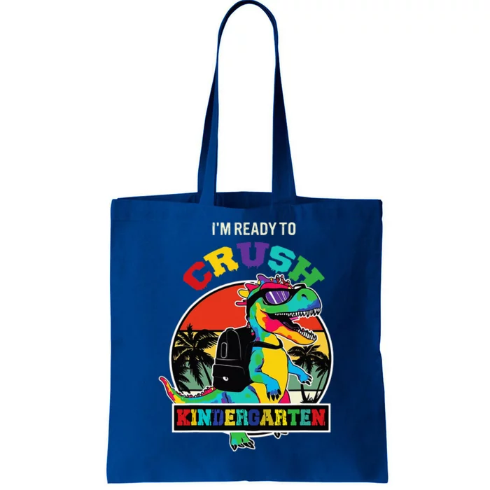 Im Ready To Crush Kindergarten Dinosaur Back To School Tote Bag