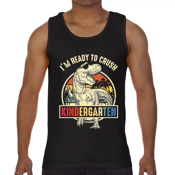 Im Ready To Crush Kindergarten Back To School Dinosaur Comfort Colors® Tank Top