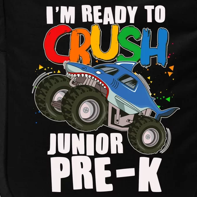 Im Ready To Crush Junior Pre K Shark Monster Truck Impact Tech Backpack