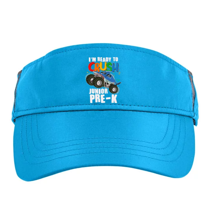 Im Ready To Crush Junior Pre K Shark Monster Truck Adult Drive Performance Visor