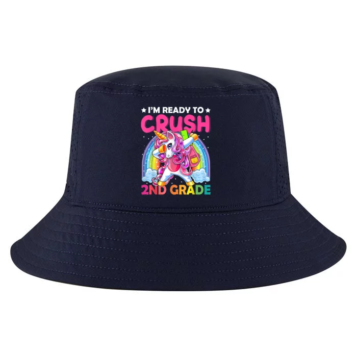 Im Ready To Crush 2nd Grade Dabbing Unicorn Back To School Cool Comfort Performance Bucket Hat