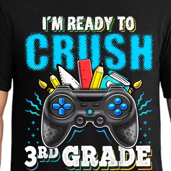 Im Ready To Crush 3rd Grade Back To School Video Game Boy Pajama Set