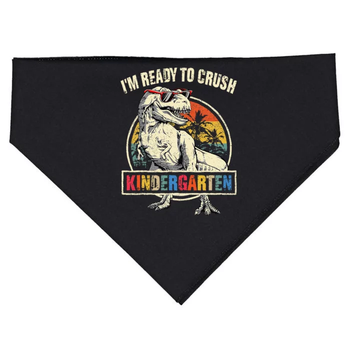 Im Ready To Crush Kindergarten Dinosaur Back To School USA-Made Doggie Bandana