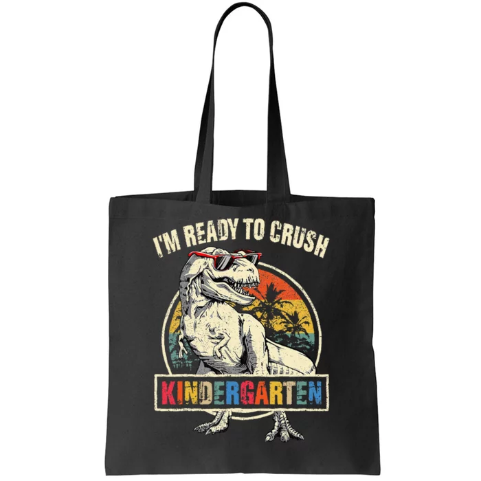 Im Ready To Crush Kindergarten Dinosaur Back To School Tote Bag