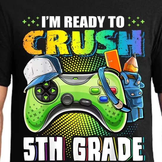 Im Ready To Crush 5th Grade Back To School Video Game Boy Pajama Set