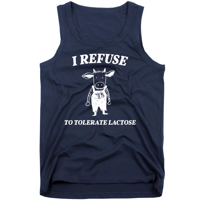 I Refuse To Tolerate Lactose Cow Tank Top