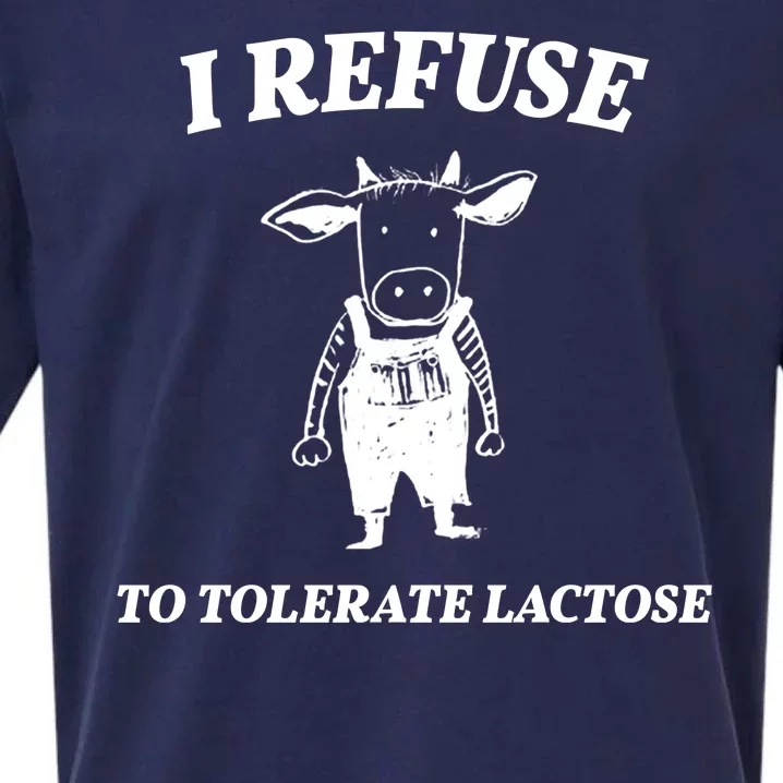 I Refuse To Tolerate Lactose Cow Sueded Cloud Jersey T-Shirt